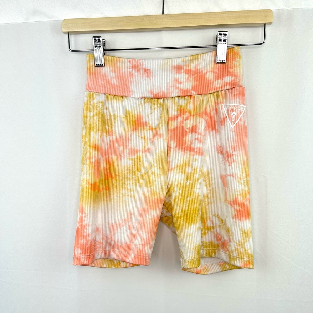 Guess tie dye biker shorts